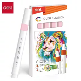   Deli Akril Marker Vízbázisú 1 mm Háromszögletű Baby Pink 144