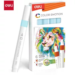  Deli Akril Marker Vízbázisú 1 mm Háromszögletű Aqua Blue 148