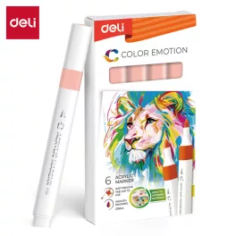   Deli Akril Marker Vízbázisú 1 mm Háromszögletű Cerise 151