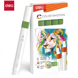   Deli Akril Marker Vízbázisú 1 mm Háromszögletű Algae Green 154