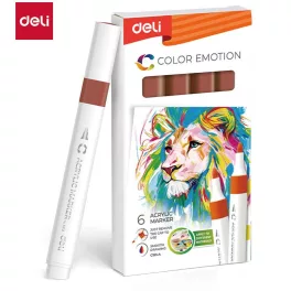   Deli Akril Marker Vízbázisú 1 mm Háromszögletű Brown 38
