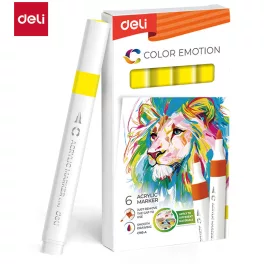   Deli Akril Marker Vízbázisú 1 mm Háromszögletű Old Yellow 44
