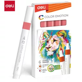   Deli Akril Marker Vízbázisú 1 mm Háromszögletű Red Apple 57