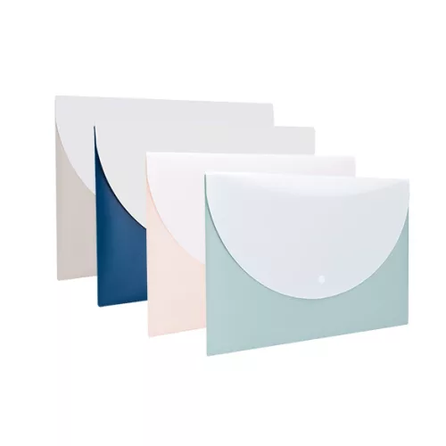 Deli Linfini Irattartó Tasak A/4 Patentos PP Pasztell Vegyes Színekben