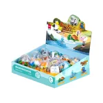 Deli Készségfejlesztő Építőjáték Műanyag Tojásban Állatok Vegyes Mintákban Genius