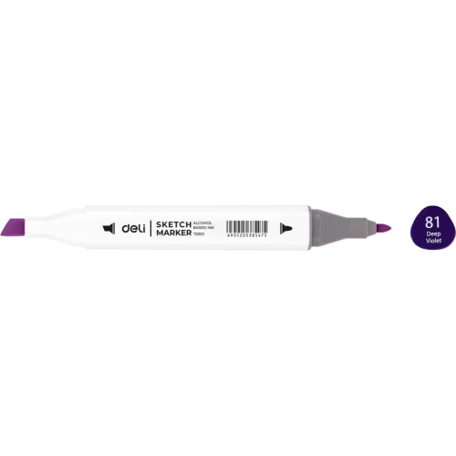 Deli Sketch Marker Kétvégű Alkoholos Deep Violet 81 Color Emotion