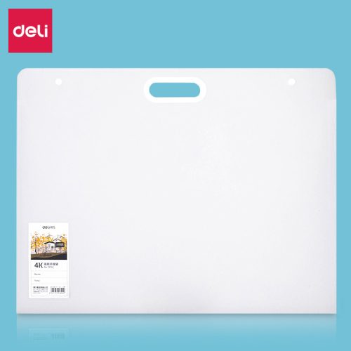 Deli Portfólió Táska A/2 Műanyag Áttetsző Fehér arte Nuevo