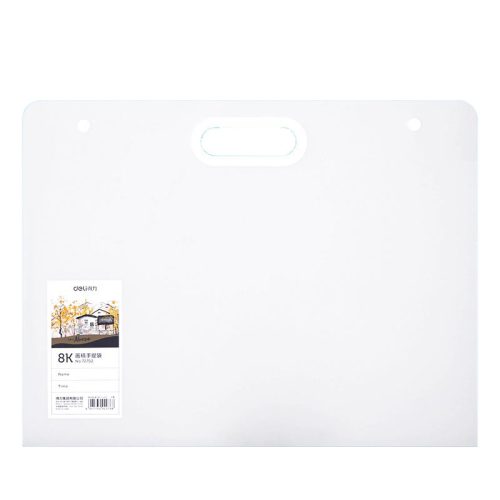 Deli Portfólió Táska A/3 Műanyag Áttetsző Fehér arte Nuevo