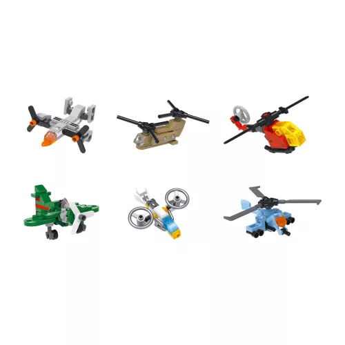 Deli Készségfejlesztő Építőjáték Műanyag Tojásban Repülők Vegyes Mintákban Genius