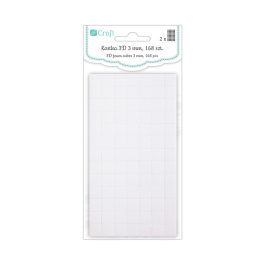   DP Craft Kétoldalú Habosított Ragasztó Négyzet Alakú 10x10x3 mm 168 Darab/Csomag
