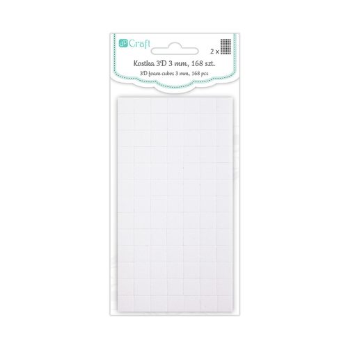 DP Craft Kétoldalú Habosított Ragasztó Négyzet Alakú 10x10x3 mm 168 Darab/Csomag