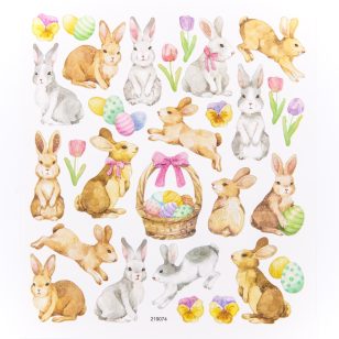 DP Craft Csillámos Matrica 29 Darabos Húsvéti Nyulak