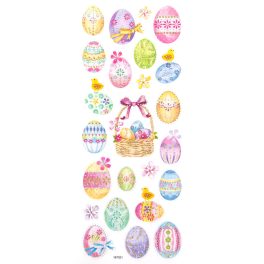 DP Craft Csillámos Matrica 24 Darabos Húsvéti Tojások