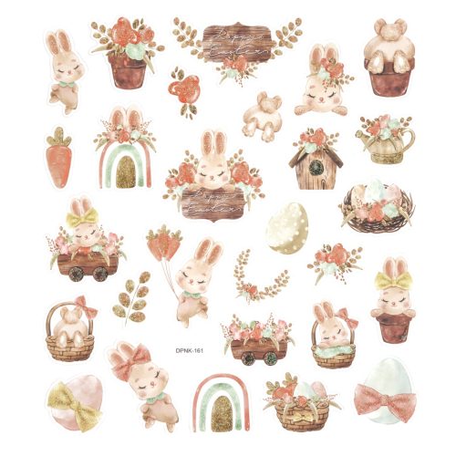 DP Craft Csillámos Matrica 28 Darabos Húsvét