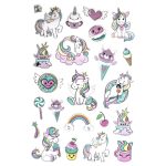 DP Craft Matrica Metálos 3D 23 Darabos Unikornisok