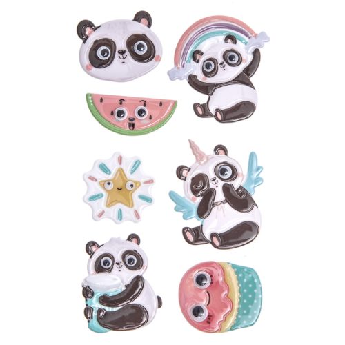 DP Craft Matrica 3D Pufi 7 Darabos Pandák