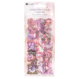   DP Craft Matrica PET 6 Ív/Csomag Tündérek Kristály Rózsaszín