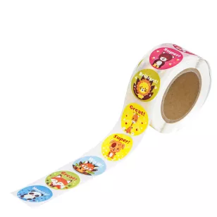   DP Craft Motivációs Matricatekercs 2,5 cm 500 Matrica/Tekercs Állatok