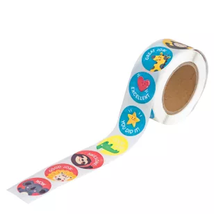   DP Craft Motivációs Matricatekercs 2,5 cm 500 Matrica/Tekercs Vegyes Mintával