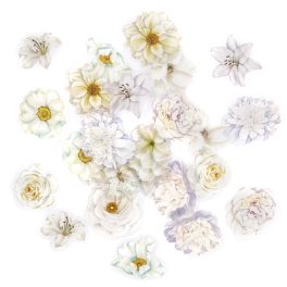 DP Craft Matrica PET 30 Darabos Virágok Holdfény Fehér