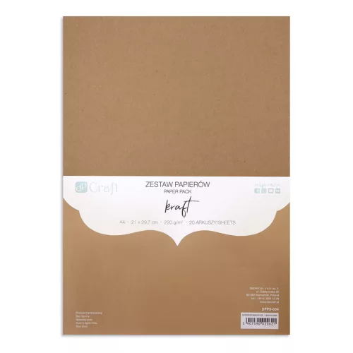 DP Craft Kraft Papír A/4 220 Gramm 20 Ív/Csomag