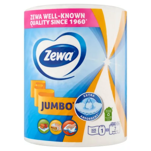 Zewa Jumbo White Belsőmagos Kéztörlő 2 Rétegű 1 Tekercs, 325lap/csomag