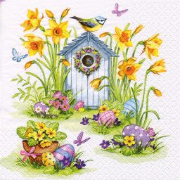 Birdhouse & Easter Eggs
