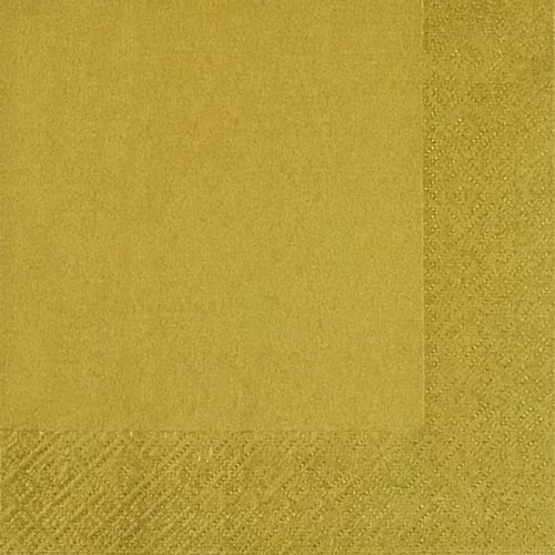 Ti-Flair Szalvéta 33 x 33 cm 3 rétegű 20 Lap/Csomag Gold