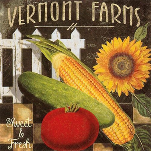 Ti-Flair Szalvéta 33X33 cm 3 Rétegű 20 lap/Csomag Vermont Farms - Sweet & Fresh 342055 Nyár