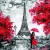 Ti-Flair Szalvéta 33 x 33 cm 3 Rétegű 20 Lap/Csomag LAmour á Paris