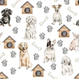  Ti-Flair Szalvéta 33x33 cm 3 Rétegű 20 Lap/Csomag Pet Dogs