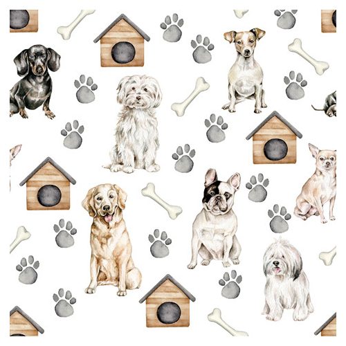 Ti-Flair Szalvéta 33x33 cm 3 Rétegű 20 Lap/Csomag Pet Dogs