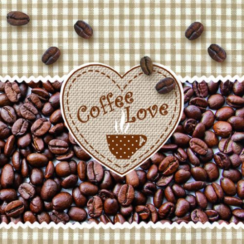 Ti-Flair Szalvéta 33x33 cm 3 Rétegű 20 lap/Csomag Coffee Love 344837