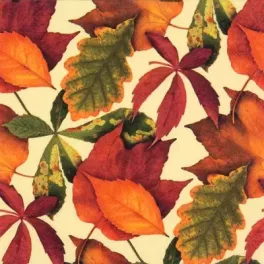   Ti-Flair Szalvéta 33x33 cm 3 Rétegű 20 lap/Csomag Foliage Ivory 342052 Ősz