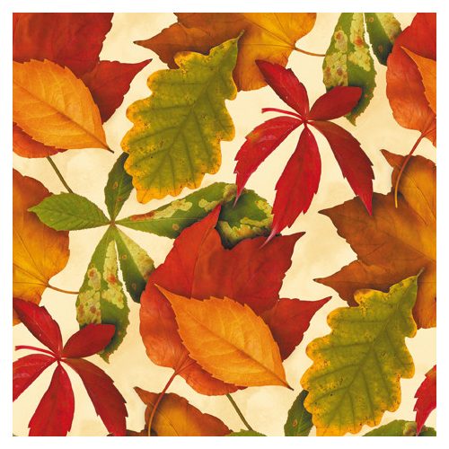 Ti-Flair Szalvéta 33x33 cm 3 Rétegű 20 lap/Csomag Foliage Ivory 342052 Ősz