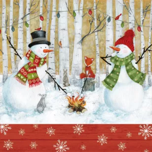  Ti-Flair Szalvéta 33x33 cm 3 Rétegű 20 lap/Csomag Winterly Barbecue 303820 Tél