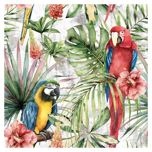 Ti-Flair Szalvéta 33 x 33 cm 3 Rétegű 20 lap/Csomag Macaw 340051 Nyár