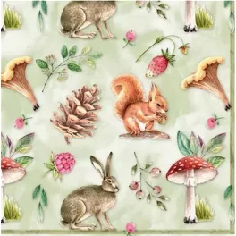   Ti-Flair Szalvéta 33 x 33 cm 3 Rétegű 20 lap/Csomag Vida Natural 342018 Ősz