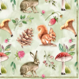   Ti-Flair Szalvéta 33 x 33 cm 3 Rétegű 20 lap/Csomag Vida Natural 342018 Ősz