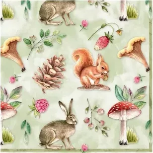   Ti-Flair Szalvéta 33 x 33 cm 3 Rétegű 20 lap/Csomag Vida Natural 342018 Ősz