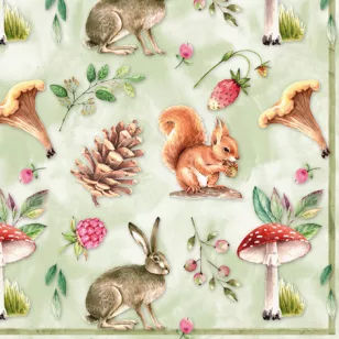  Ti-Flair Szalvéta 33 x 33 cm 3 Rétegű 20 lap/Csomag Vida Natural 342018 Ősz