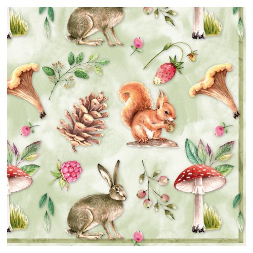 Ti-Flair Szalvéta 33 x 33 cm 3 Rétegű 20 lap/Csomag Vida Natural 342018 Ősz