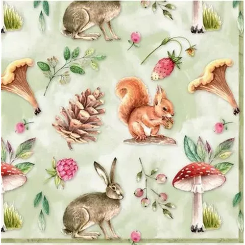 Ti-Flair Szalvéta 33 x 33 cm 3 Rétegű 20 lap/Csomag Vida Natural 342018 Ősz