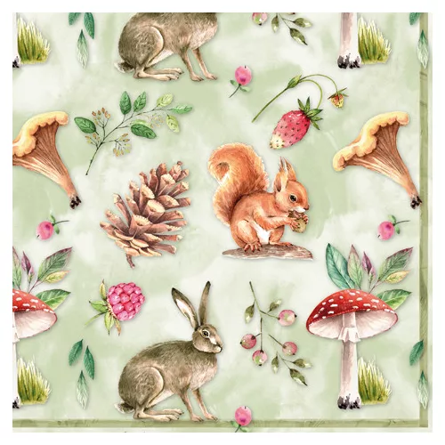Ti-Flair Szalvéta 33 x 33 cm 3 Rétegű 20 lap/Csomag Vida Natural 342018 Ősz