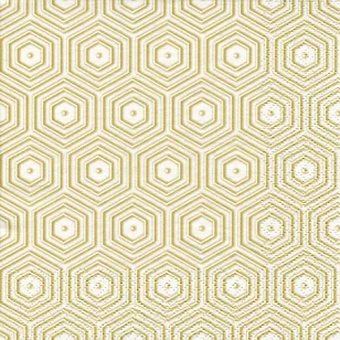   Ti-Flair Szalvéta 33x33 cm 3 Rétegű 20 Lap/Csomag Geometric Hipster Gold