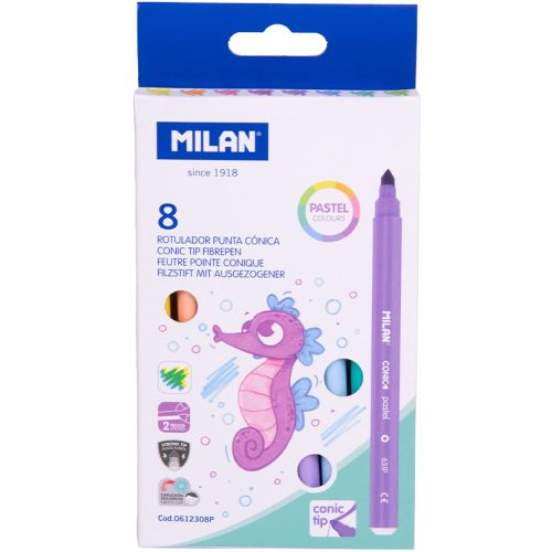 Milan Filctoll Készlet Pasztell Színek 8 Darab/Készlet
