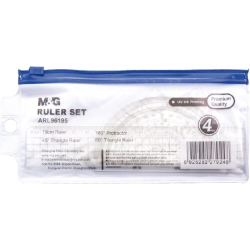 M&G Vonalzó Készlet 4 Darab/Készlet 15 cm-es