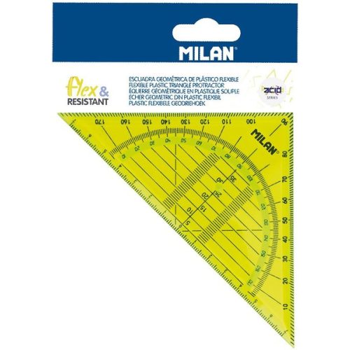 Milan Háromszög Vonalzó 45 Fokos 14 cm Geometriai Sárga