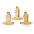 Festhető Fa Figura Gyertya Minta 6 cm 3 Darab/Csomag