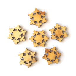 Hópehely Minta 3 cm 6 Darab/Csomag